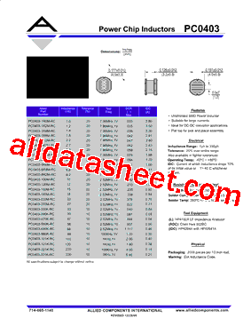 PC0403-330K-RC型号图片