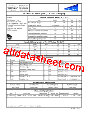 PC2002A-O型号图片