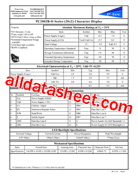 PC2002B-O型号图片