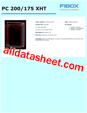 PC200/175XHT型号图片
