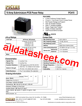 PC415-1A-12SNIL-X型号图片