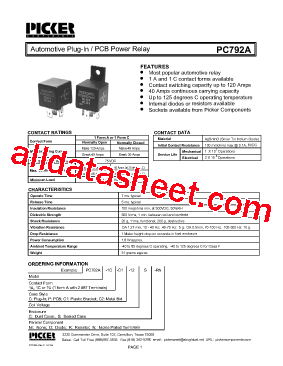 PC792A1CC2-12CN型号图片