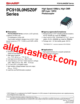 PC910L0YSZ0F型号图片