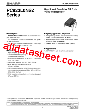 PC923L0YIP型号图片