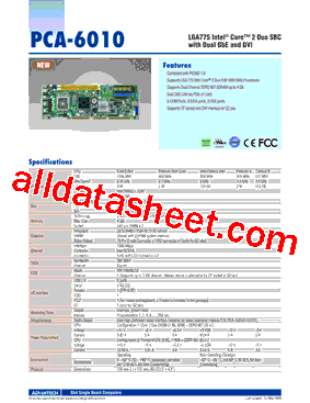 PCA-6010LV-00A1E型号图片