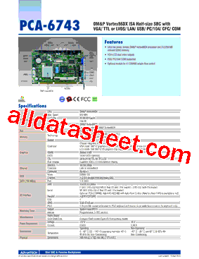 PCA-6743F-L0A2E型号图片