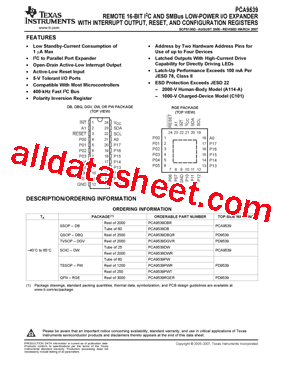 PCA9539PWR型号图片