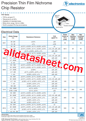 PCF-W0603LF-02-1001-A型号图片