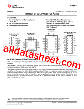 PCF8574DGVR型号图片