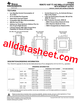 PCF8575DBT型号图片