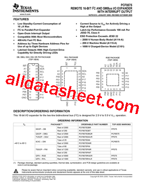 PCF8575PWE4型号图片