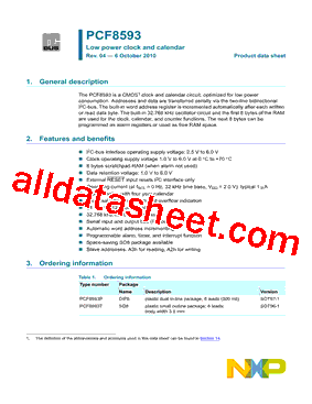 PCF8593P型号图片