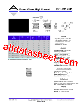 PCHC125P-1R5M-RC型号图片