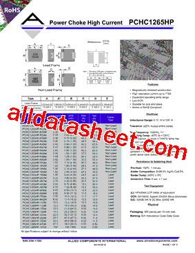 PCHC1265HP-R15M型号图片