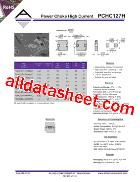 PCHC127H-1R0M-RC型号图片
