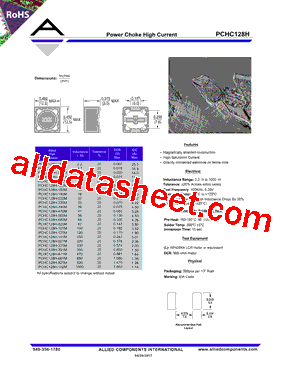 PCHC128H-100M型号图片