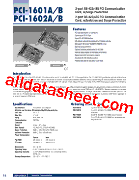 PCI-1602A-B型号图片