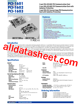 PCI-1602A型号图片