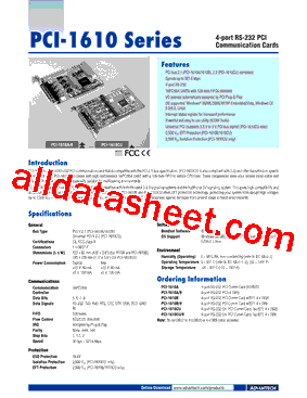 PCI-1610A-9型号图片