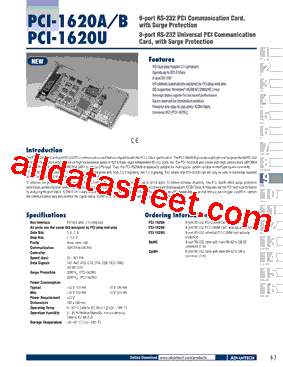 PCI-1620U型号图片