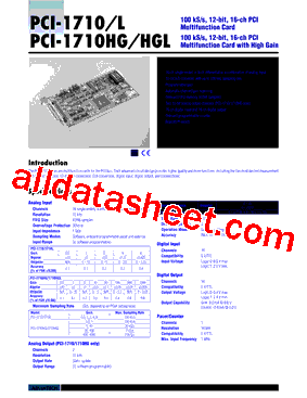 PCI-1710HG-HGL型号图片