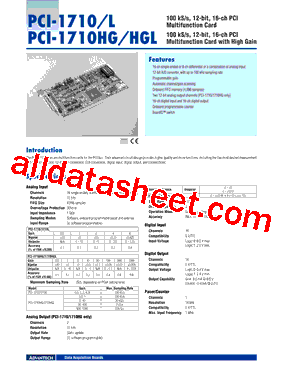 PCI-1710HG型号图片