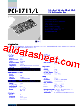 PCI-1711-L型号图片