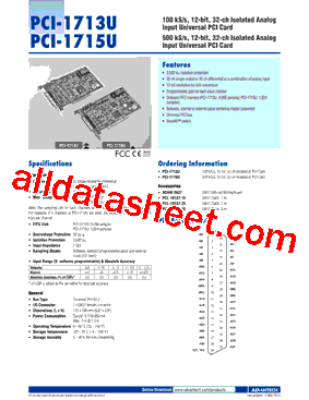 PCI-1713U_15型号图片