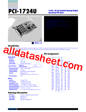 PCI-1724U型号图片