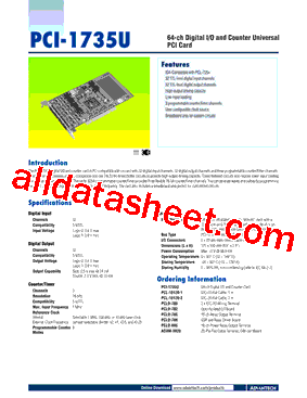 PCI-1735U型号图片