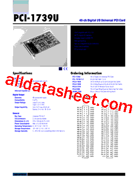 PCI-1739U-AE型号图片