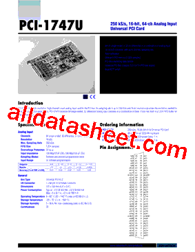 PCI-1747U型号图片