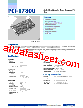 PCI-1780U_15型号图片