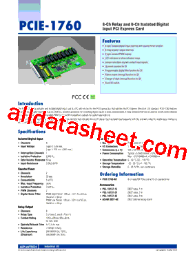 PCIE-1760_V01型号图片