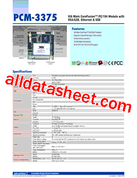 PCM-3375F-L0A1E型号图片