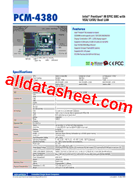 PCM-4380U-S0A2E型号图片