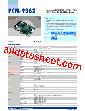 PCM-9362NC-S6A1E型号图片