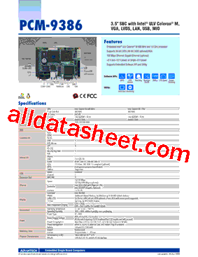 PCM-9386F-S0A2E型号图片