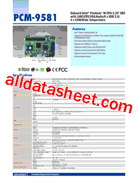 PCM-9581F-M0A1E型号图片