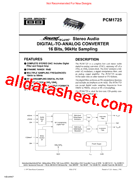 PCM1725DR型号图片