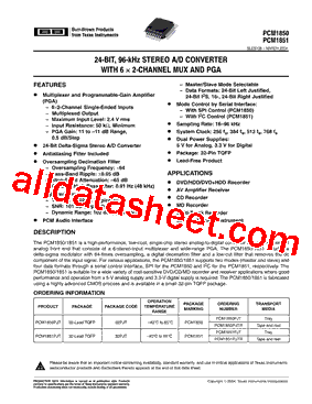 PCM1850PJTR型号图片