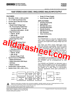 PCM3001EG/2K型号图片
