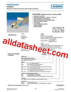 PCQA22-100-U1-P1D-L10型号图片