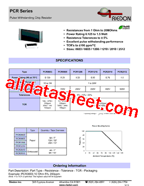 PCR1206-47RJ1型号图片