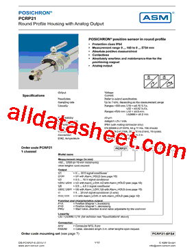 PCRP21-100-L1-P1A-L10型号图片