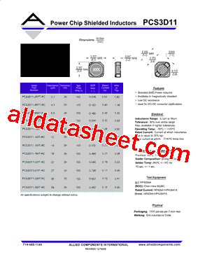 PCS3D11-390T-RC型号图片