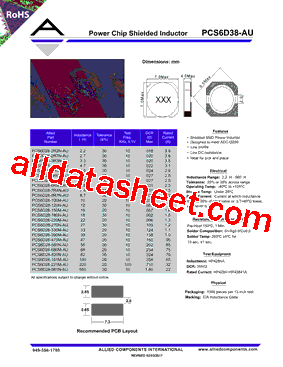 PCS6D28-101M-AU型号图片