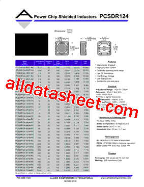 PCSDR124-100M-RC型号图片