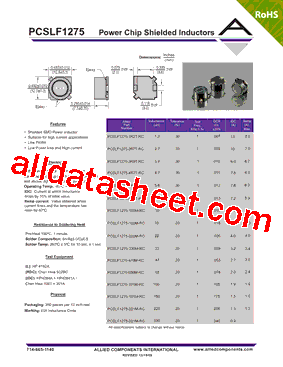 PCSLF1275-101M-RC型号图片