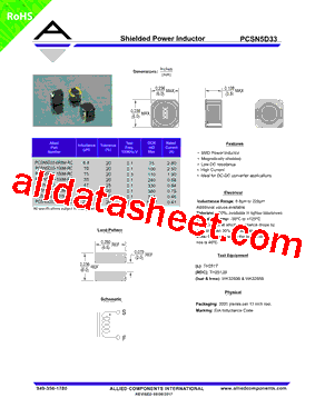 PCSN5D33-470M-RC型号图片